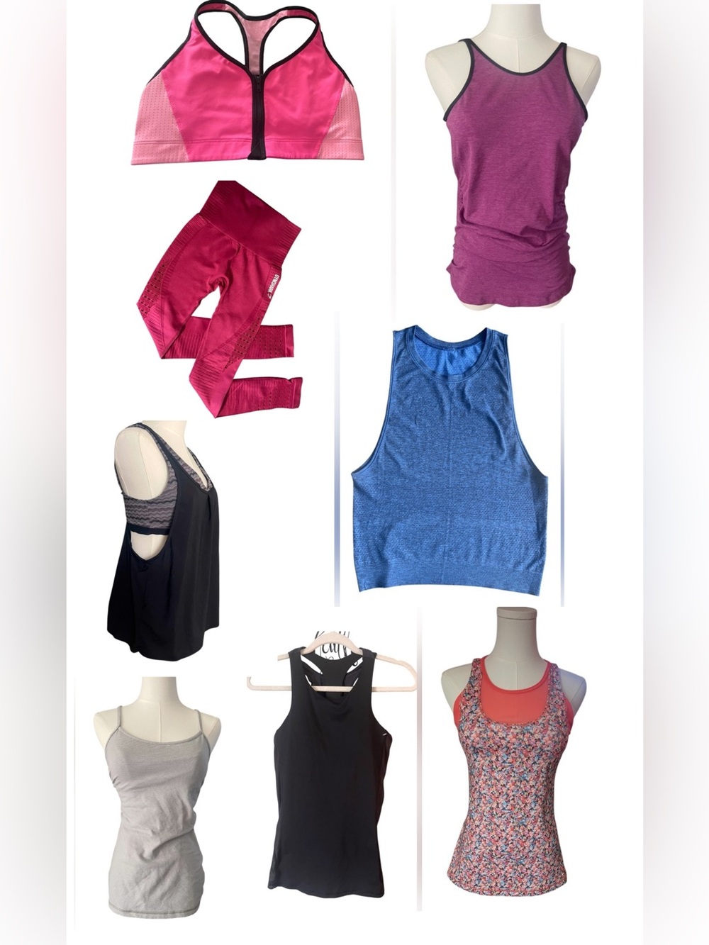 activewear Lululemon, gym shark, Athleta tank top,